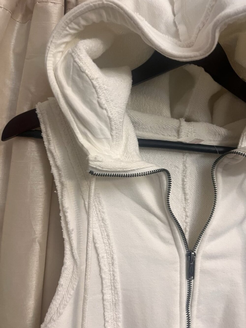FP Movement Free People Athleisure White Fleece Hooded Jumpsuit Romper Medium. N - Picture 2 of 9